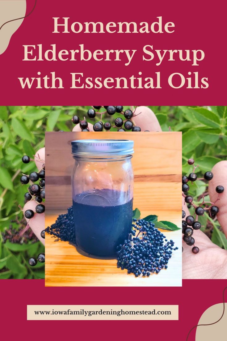 Homemade Elderberry Syrup with Essential Oils